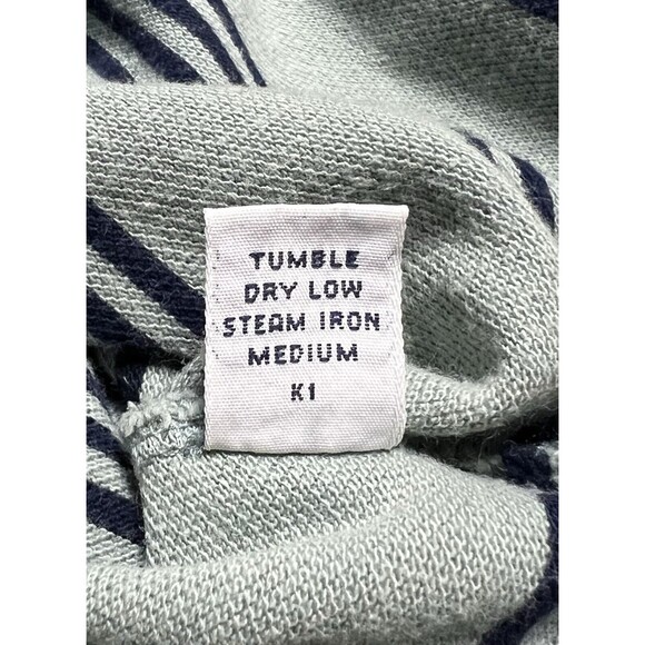 Vintage Polo Ralph Lauren Shirt Mens XL Striped Green Blue 90s Pony Short Sleeve - Picture 7 of 10